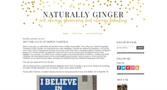 Desktop Screenshot of naturallyginger.com