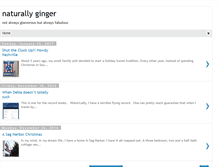 Tablet Screenshot of naturallyginger.com